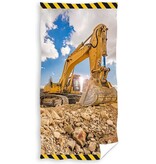 In Home Strandtuch mit Baggermotiv – 70 x 140 cm – Baumwolle