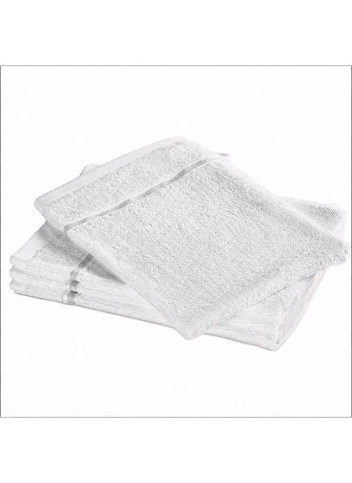Moodit Lot de 4 débarbouillettes blanches Empress en coton