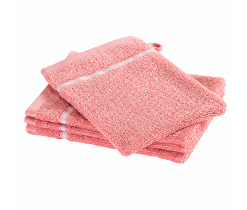 Moodit Ensemble de 4 débarbouillettes Empress Vieux Rose en coton