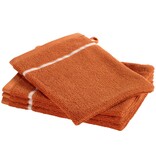 Moodit Gants de toilette Empress - Bronze - lot de 4 - 23 x 16 cm - 100 % coton