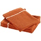 Ensemble de 4 débarbouillettes Empress Bronze en coton
