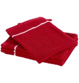 Moodit Washandjes Empress - Deep Red - set 4 st. - 23 x 16 cm - 100% Katoen