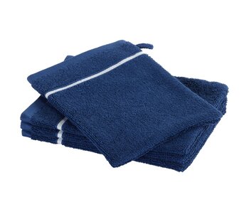 Moodit Empress Washcloths Navy Blue set (4 pcs.) Cotton