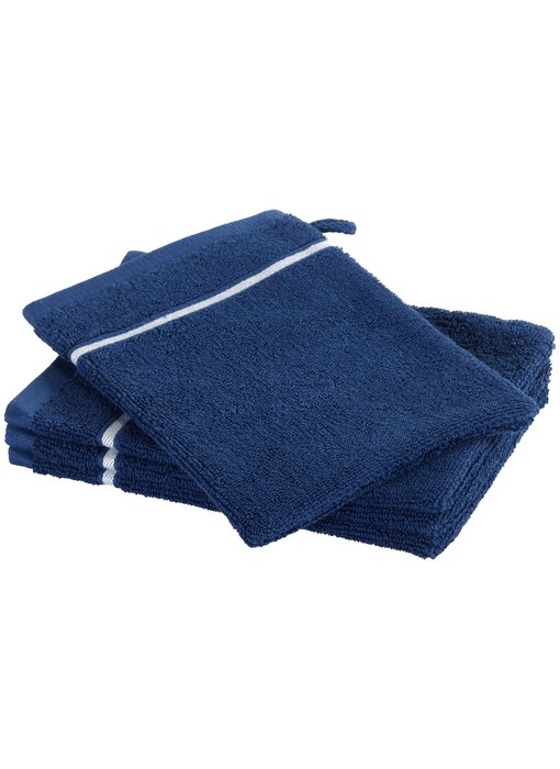 Moodit Empress Washcloths Navy Blue set (4 pcs.) Cotton
