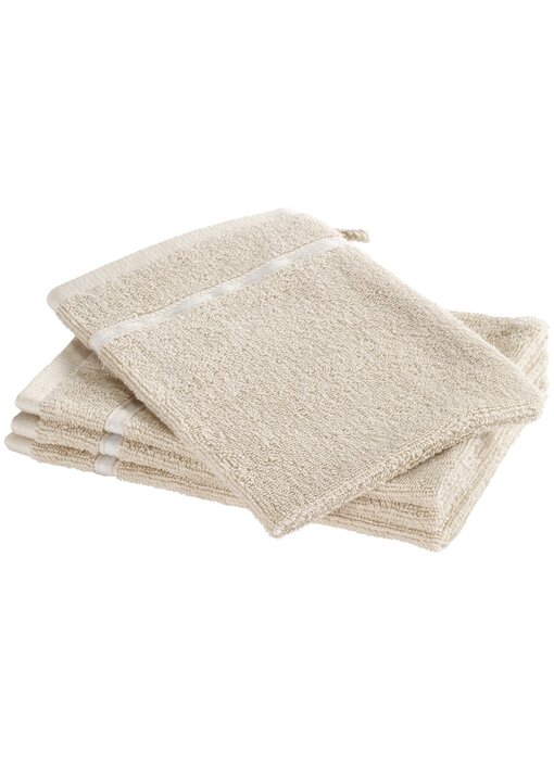 Moodit Washandjes Empress Sand set  (4 st.) Katoen