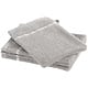 Ensemble de 4 gants de toilette gris acier Empress en coton
