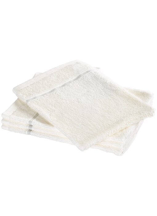 Moodit Ensemble de 4 débarbouillettes Empress Vanilla en coton