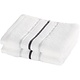 Ensemble de 2 serviettes d'invités blanches Empress en coton