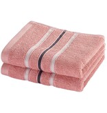Moodit Empress Guest Towels - Vieux Rose - set of 2 - 30 x 50 cm - 100% Cotton