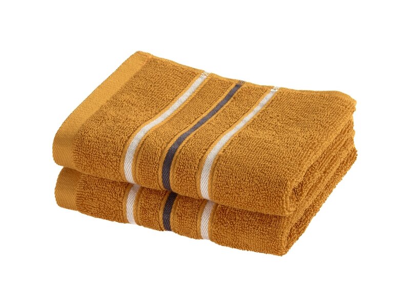 Moodit Gästetücher von Empress – Sunshine – 2er-Set – 30 x 50 cm – 100 % Baumwolle