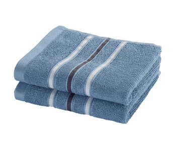 Moodit Gästehandtuch-Set Empress Stone Blue (2-teilig) aus Baumwolle