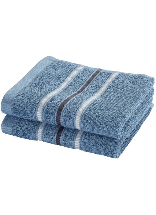 Moodit Empress Stone Blue Guest Towels Set (2 pcs.) Cotton