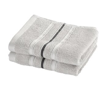 Moodit Gastendoekjes Empress Silver set (2 st.) Katoen