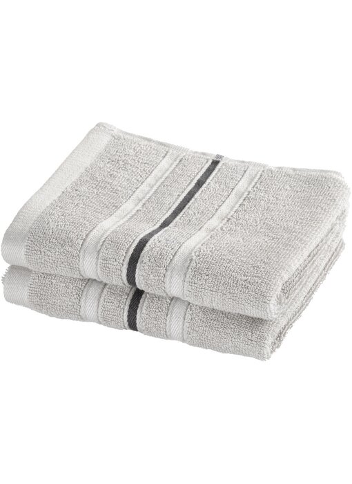 Moodit Gastendoekjes Empress Silver set (2 st.) Katoen