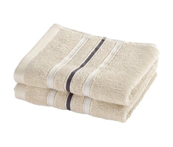 Moodit Gästehandtuchset Empress Sand (2-teilig) aus Baumwolle