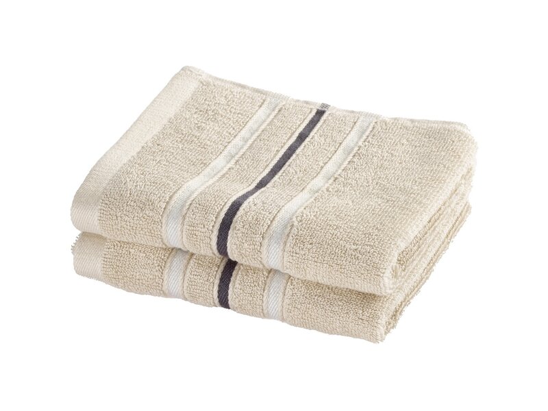 Moodit Gästetücher von Empress – Sand – 2er-Set – 30 x 50 cm – 100 % Baumwolle