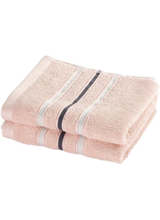 Moodit Gästehandtuch-Set Empress Pearl Pink (2-teilig) aus Baumwolle