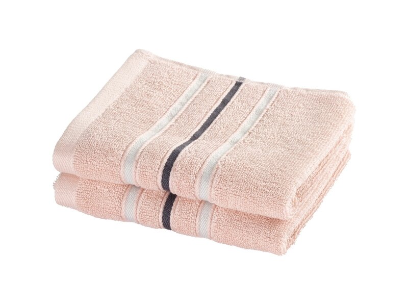 Moodit Gastendoekjes Empress - Pearl Pink - set 2 stuks - 30 x 50 cm - 100% Katoen