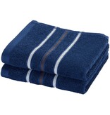 Moodit Gästetücher Empress – Marineblau – 2er-Set – 30 x 50 cm – 100 % Baumwolle