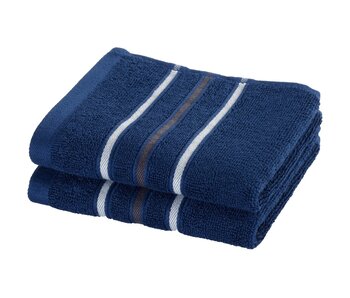 Moodit Gästehandtuch-Set Empress in Marineblau (2-teilig) aus Baumwolle