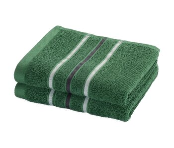 Moodit Gastendoekjes Empress Emerald Green set (2 st.) Katoen