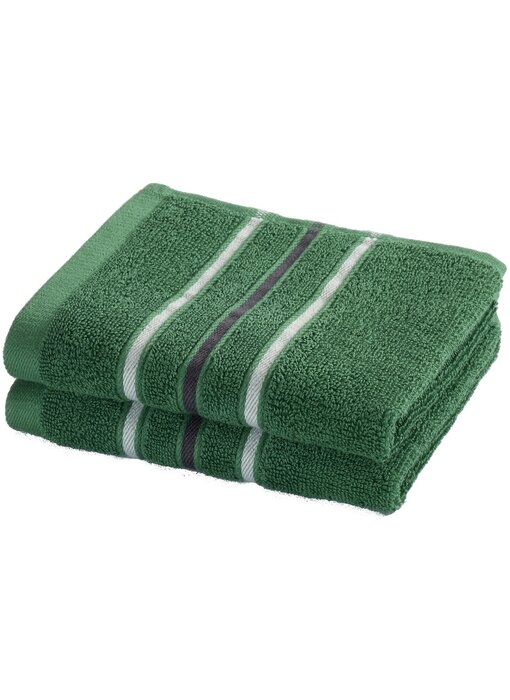 Moodit Gastendoekjes Empress Emerald Green set (2 st.) Katoen