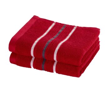 Moodit Empress Deep Red Guest Towels Set (2 pcs.) Cotton