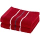 Ensemble de serviettes d'invités Empress Deep Red (2 pièces) en coton