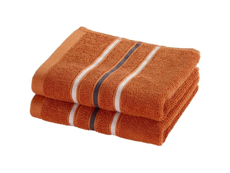 Moodit Gästetücher Empress – Bronze – 2er-Set – 30 x 50 cm – 100 % Baumwolle