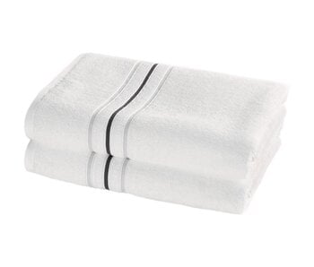 Moodit Weißes Duschhandtuch-Set (2-teilig) 70 x 140 cm Baumwolle
