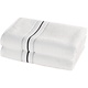 White Shower Towel Set (2 pcs.) 70 x 140 cm Cotton