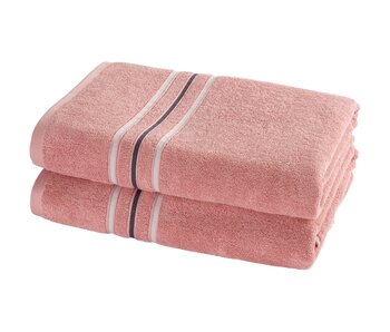 Moodit Douchelaken Empress Vieux Rose set (2 st.) 70 x 140 cm Katoen