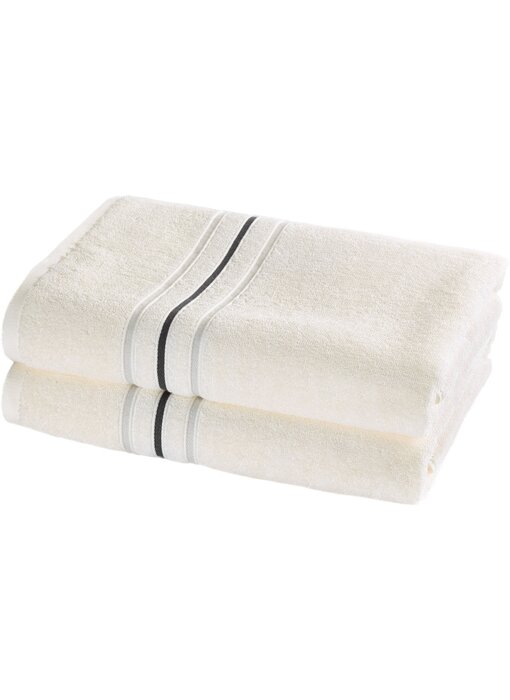 Moodit Douchelaken Empress Vanilla set (2 st.) 70 x 140 cm Katoen