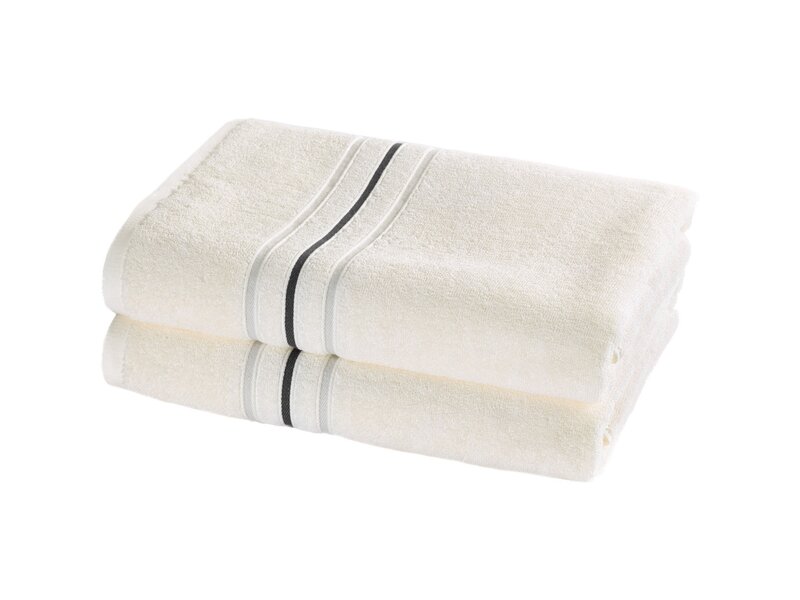 Moodit Douchelaken Empress Vanilla - set 2 st. - 70 x 140 cm - 100% Katoen