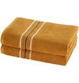 Moodit Serviettes de douche Empress Sunshine - lot de 2 - 70 x 140 cm - 100 % coton