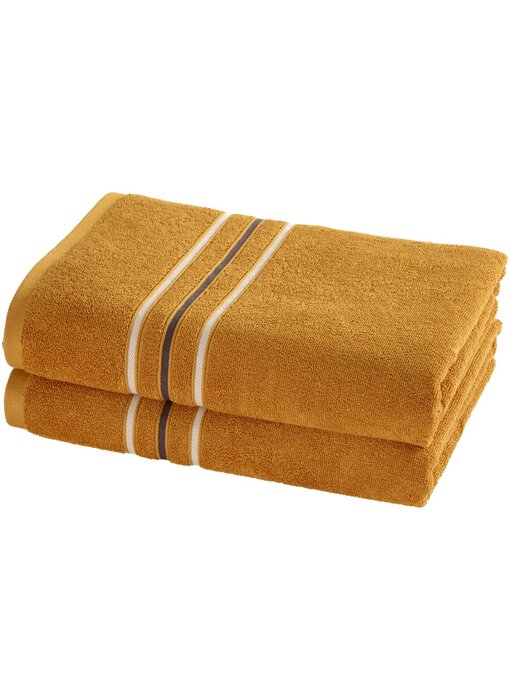 Moodit Empress Sunshine Duschhandtuch-Set (2-teilig), 70 x 140 cm, Baumwolle