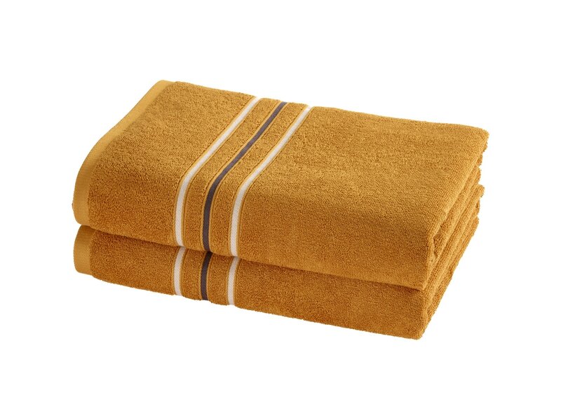 Moodit Empress Sunshine Duschhandtuch-Set – 2er-Set – 70 x 140 cm – 100 % Baumwolle