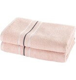 Moodit Duschhandtuch Empress – Perlmuttrosa – 2er-Set – 70 x 140 cm – 100 % Baumwolle