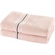 Douchelaken Empress Pearl Pink set (2 st.) 70 x 140 cm Katoen