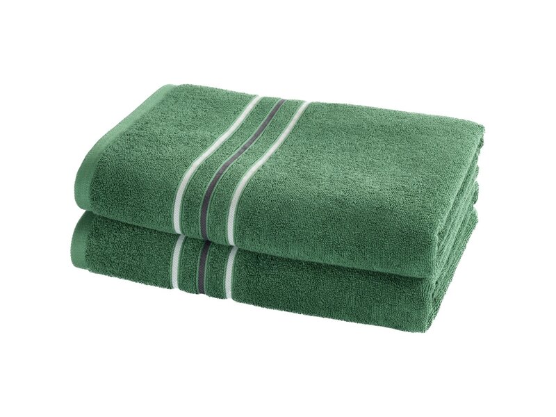 Moodit Shower towel Empress Emerald Green - set 2 pcs. - 70 x 140 cm - 100% Cotton