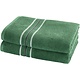 Duschhandtuch-Set „Empress Emerald Green“ (2-teilig), 70 x 140 cm, Baumwolle