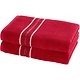 Douchelaken Empress Deep Red set (2 st.) 70 x 140 cm Katoen