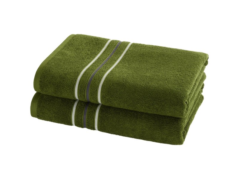Moodit Serviettes de douche cactus - lot de 2 - 70 x 140 cm - 100 % coton