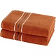 Douchelaken Bronze set (2 st.) 70 x 140 cm Katoen