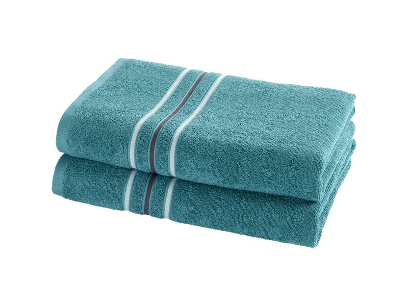 Moodit Drap de douche Empress - Arctic - lot de 2 pièces - 70 x 140 cm - 100 % coton