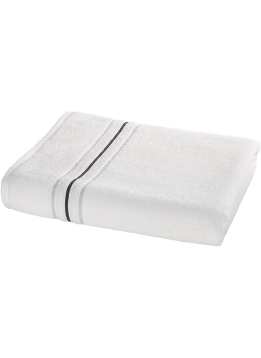 Moodit Serviette de plage blanche en coton 100 x 200 cm