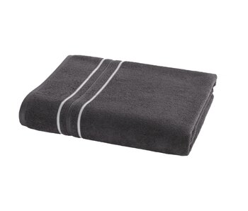 Moodit Serviette de plage gris foncé 100 x 200 cm en coton
