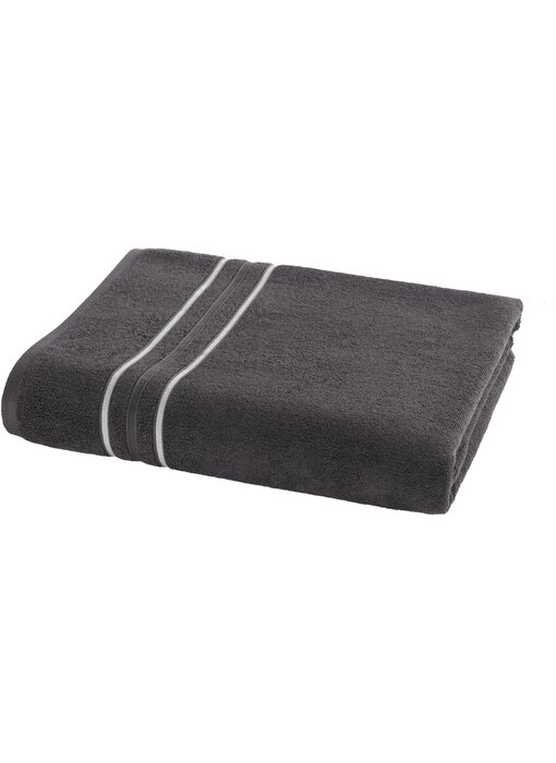 Moodit Serviette de plage gris foncé 100 x 200 cm en coton