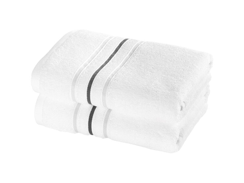 Moodit Handdoek Wit Empress - set (2 st.) - 50 x 100 cm - Katoen