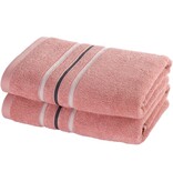 Moodit Serviettes Empress Vieux Rose - lot de 2 - 50 x 100 cm - Coton